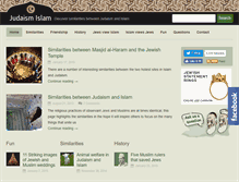 Tablet Screenshot of judaism-islam.com